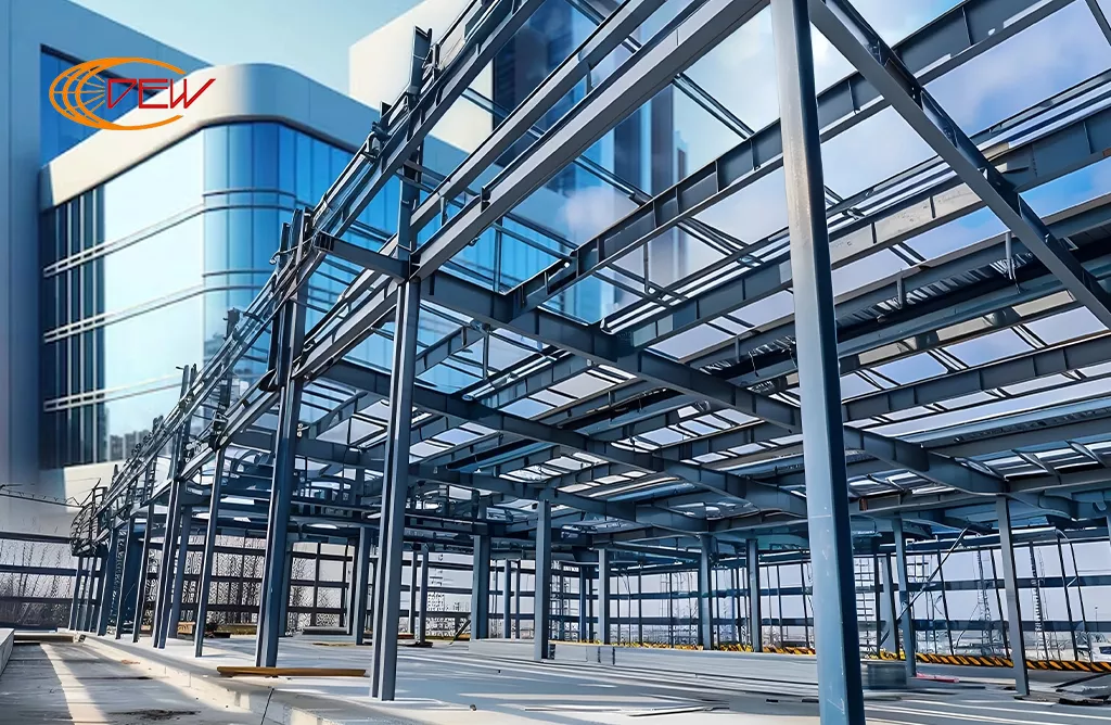 Structural Steel Frame for Commercial Building Construction