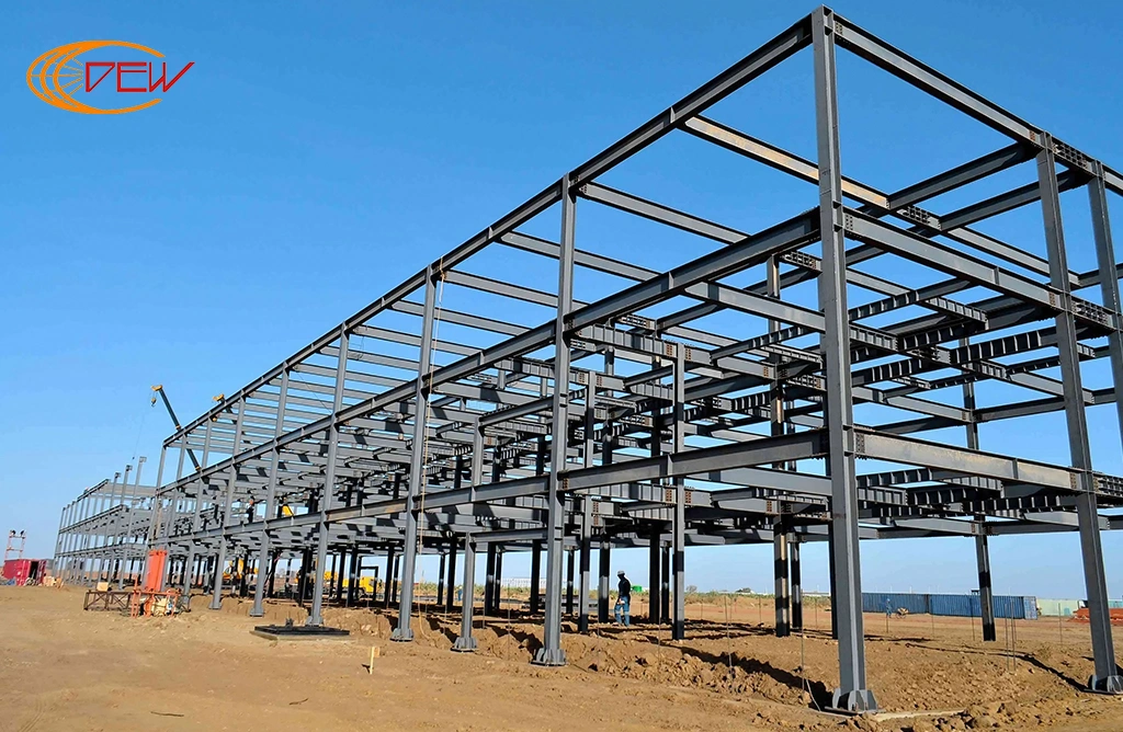 Industrial Building Design and Construction with precision steel framework